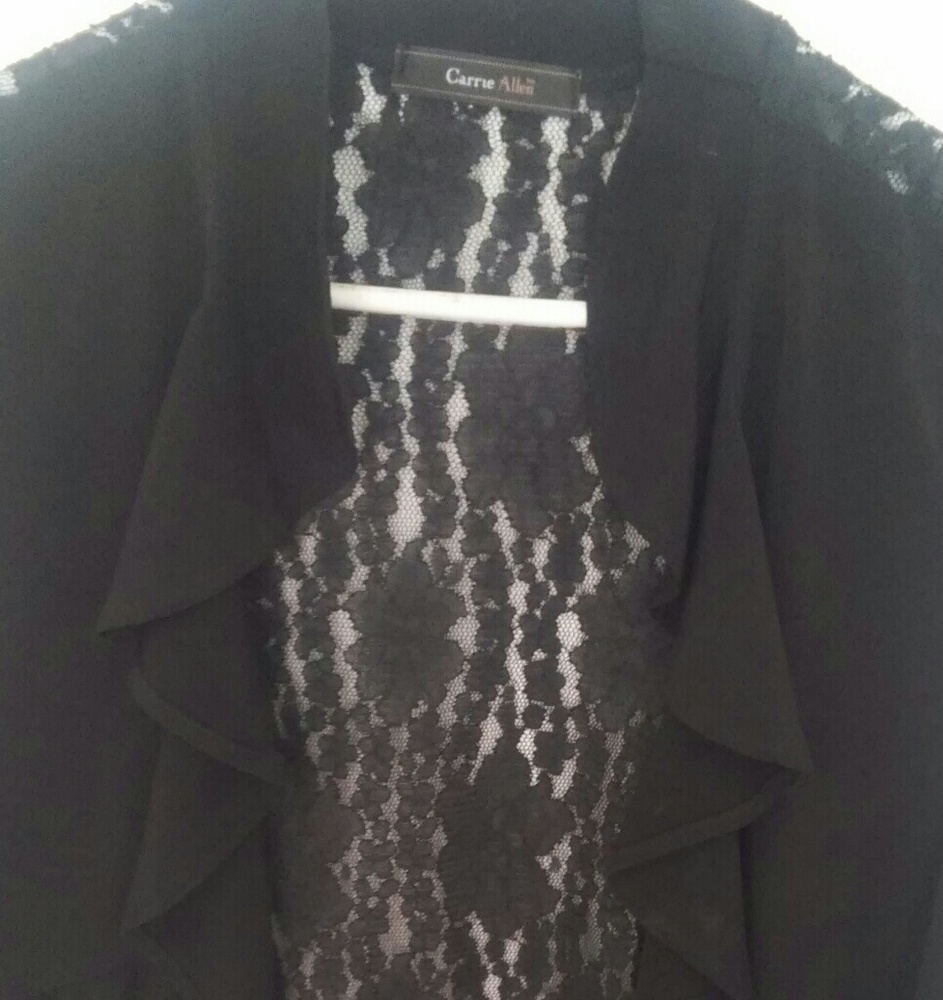 Black lace back  shrug